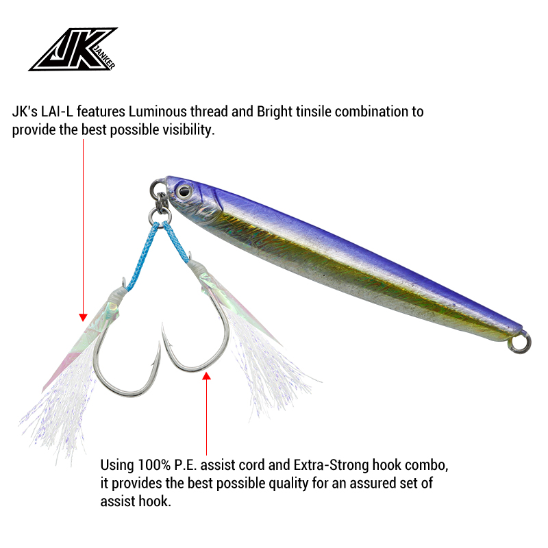 JK LAI-L Shore Jigging Light A - Fishing Hook Assortment reseña y precio