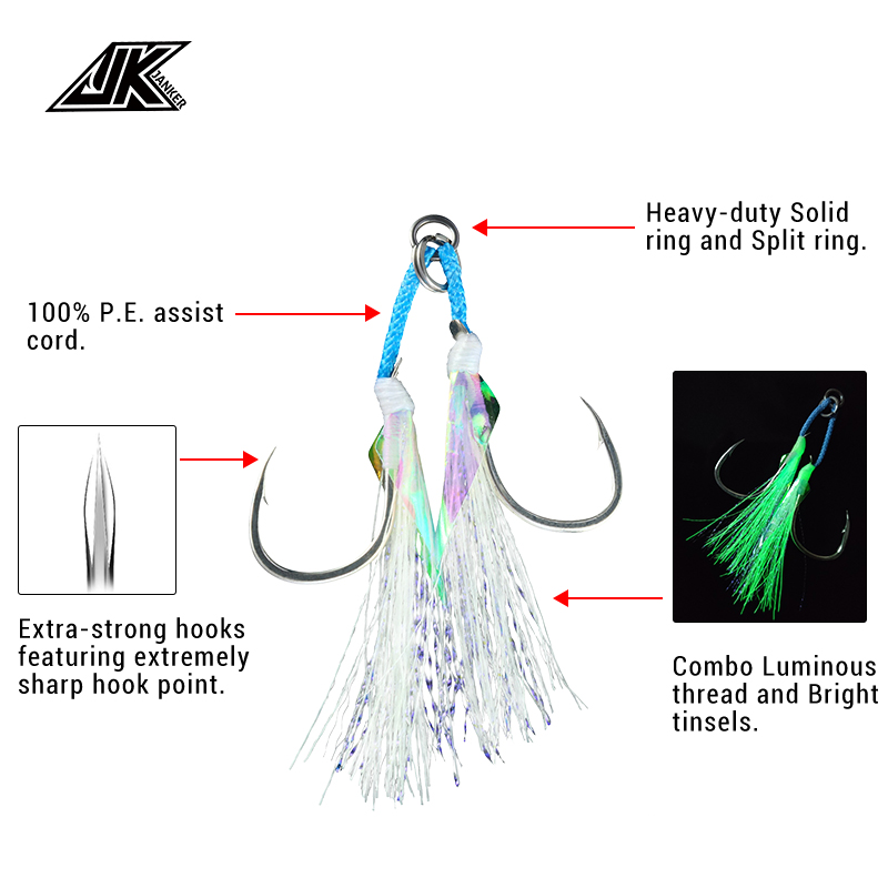 JK LAI-L Shore Jigging Light A - Fishing Hook Assortment reseña y precio