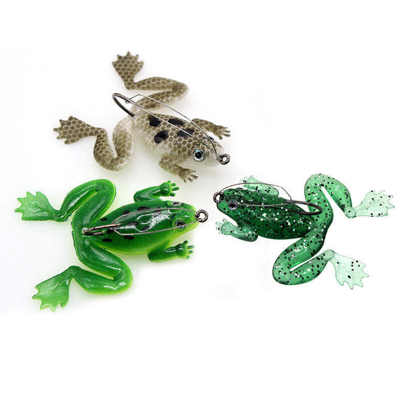 Weedless Soft Frog Lure With H - Fishing Hook Weedless reseña y precio