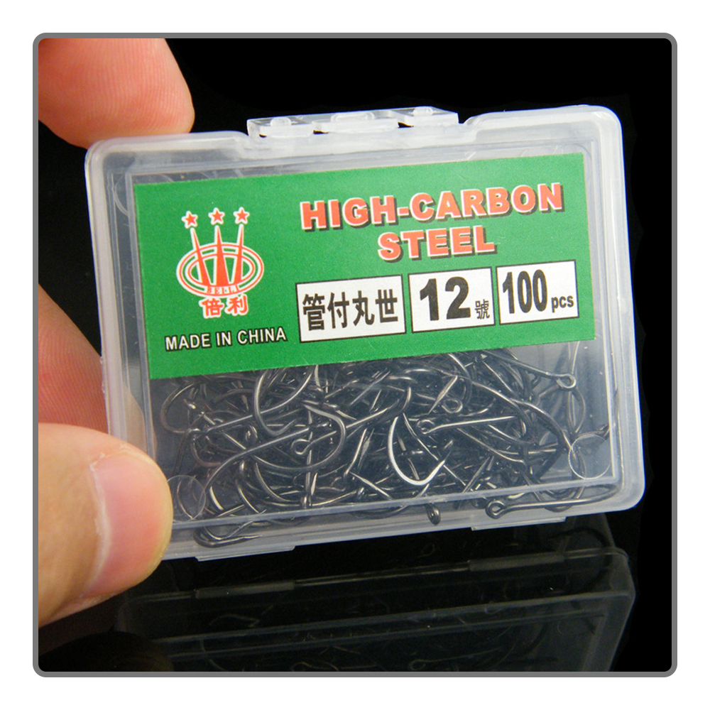 40-100Pcs per box Boxed fishho - Fishing Hook Assortment reseña y precio