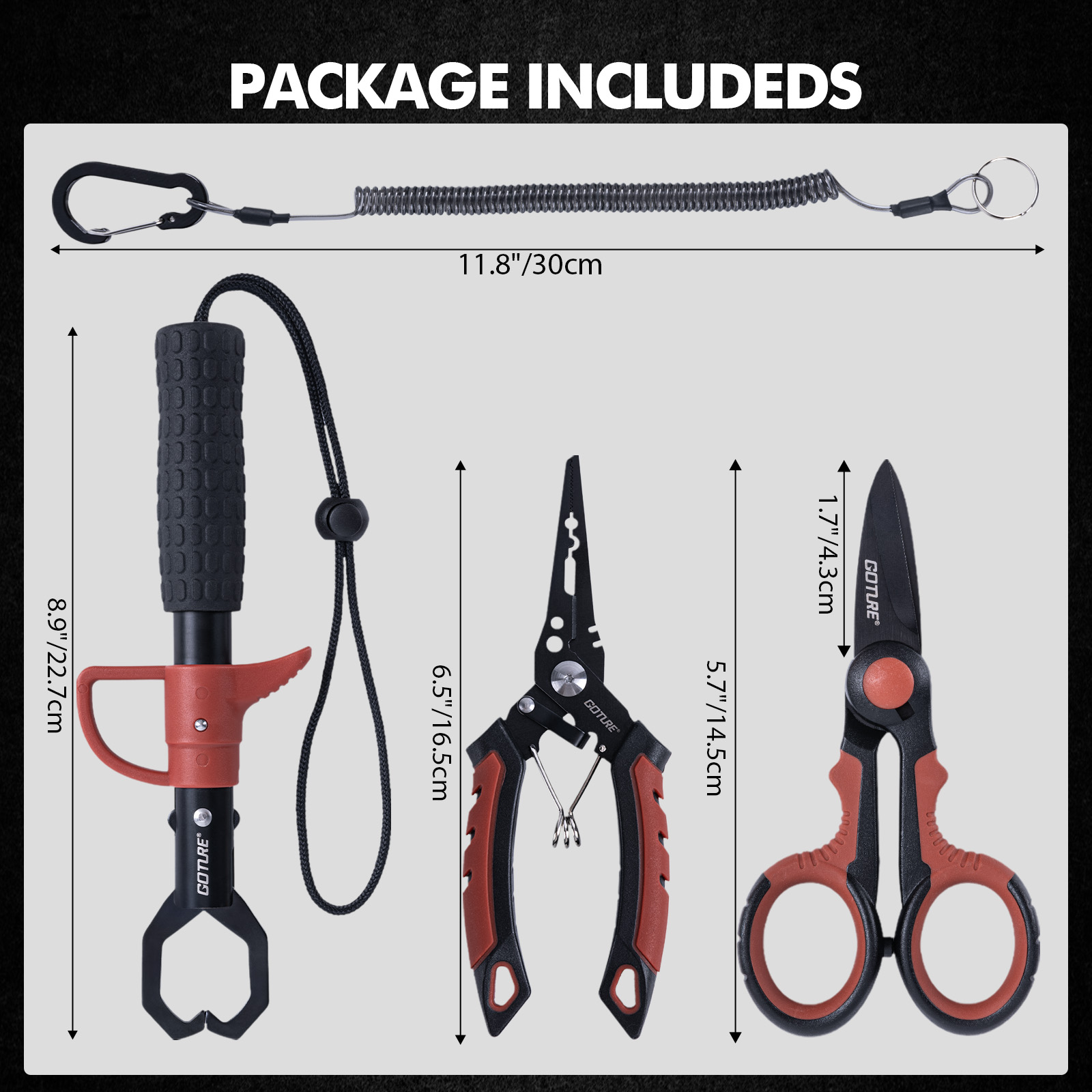 Goture Fishing Tools Combo Mul - Fishing Hook Sharpener reseña y precio
