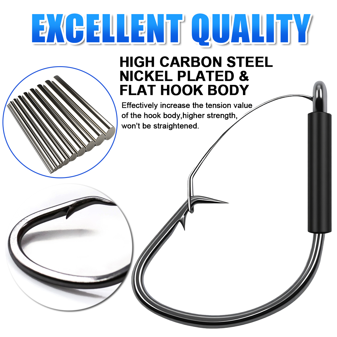FishTrip Weedless Wacky Rig Ho - Fishing Hook Weedless reseña y precio