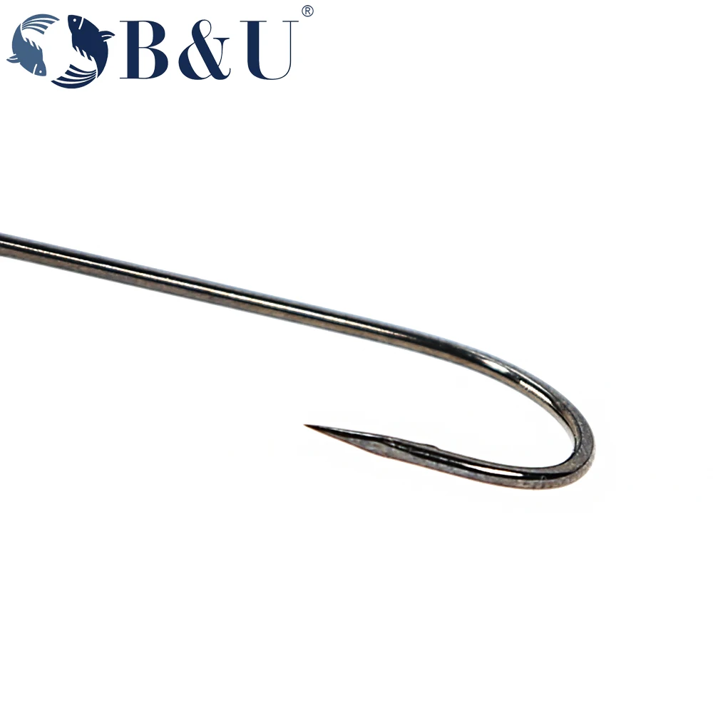 B&U 20pcs Fishing hook big eye - Fishing Hook Barbless reseña y precio