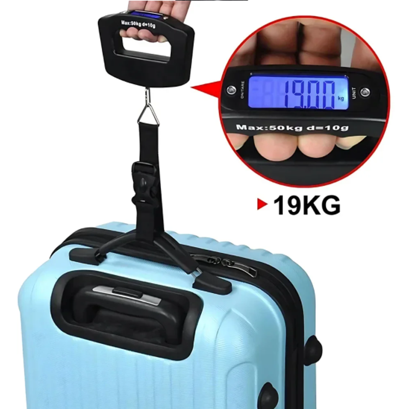 50kg/10g Travel Luggage Scale  - Fishing Hook reseña y precio