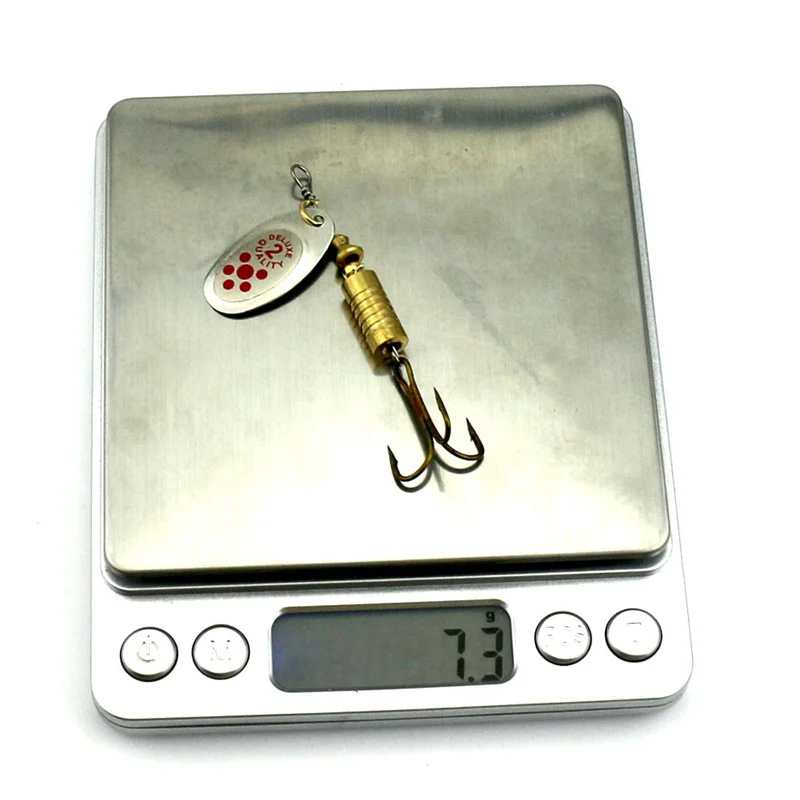 1PCS Metal Plating Spinner Bai - Fishing Hook Treble reseña y precio