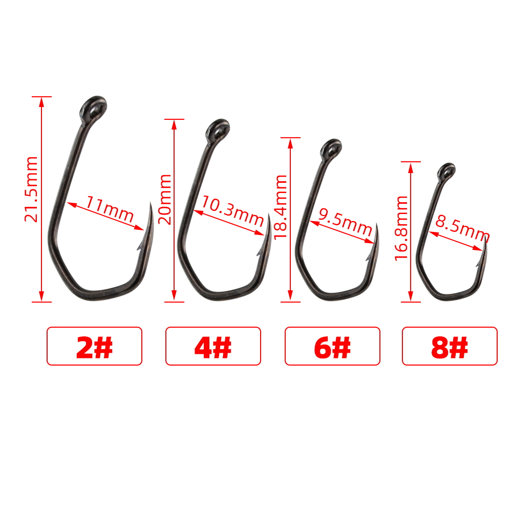 50pcs Carp Fishing Hooks Barbe - Fishing Hook Assortment reseña y precio