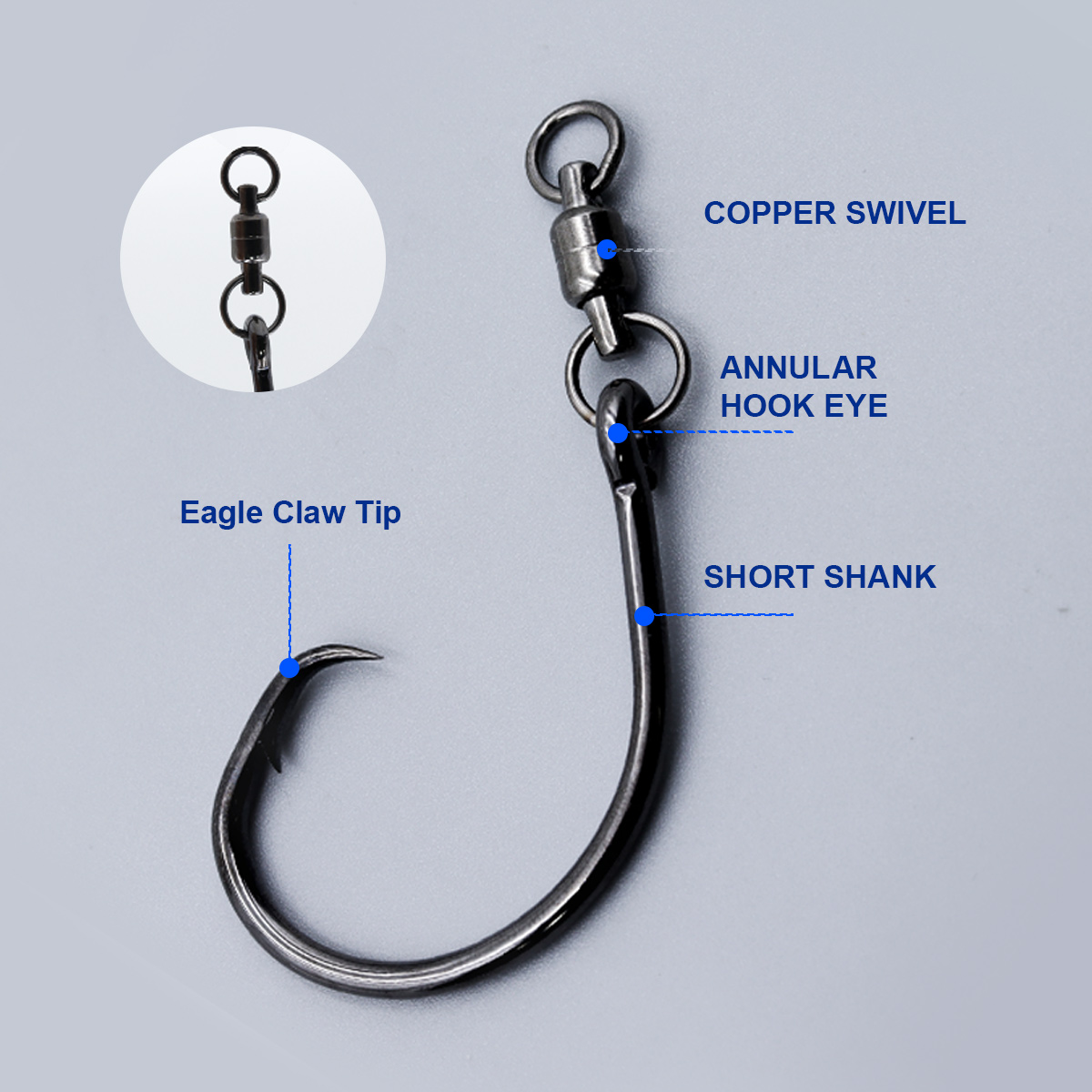 ZYZHE 3pcs/Bag Circle Hooks Wi - Fishing Hook Circle reseña y precio