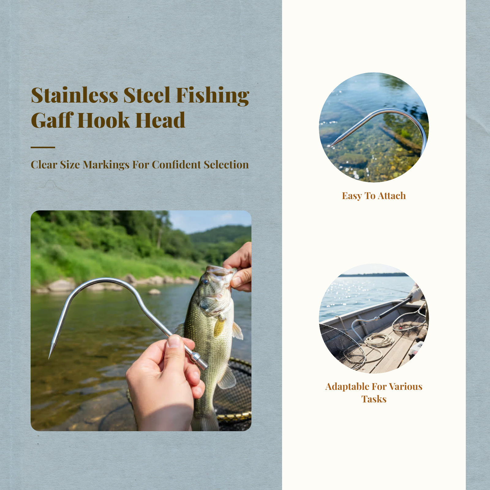 Fishing Sickle Head Stainless  - Fishing Hook Stainless Steel reseña y precio