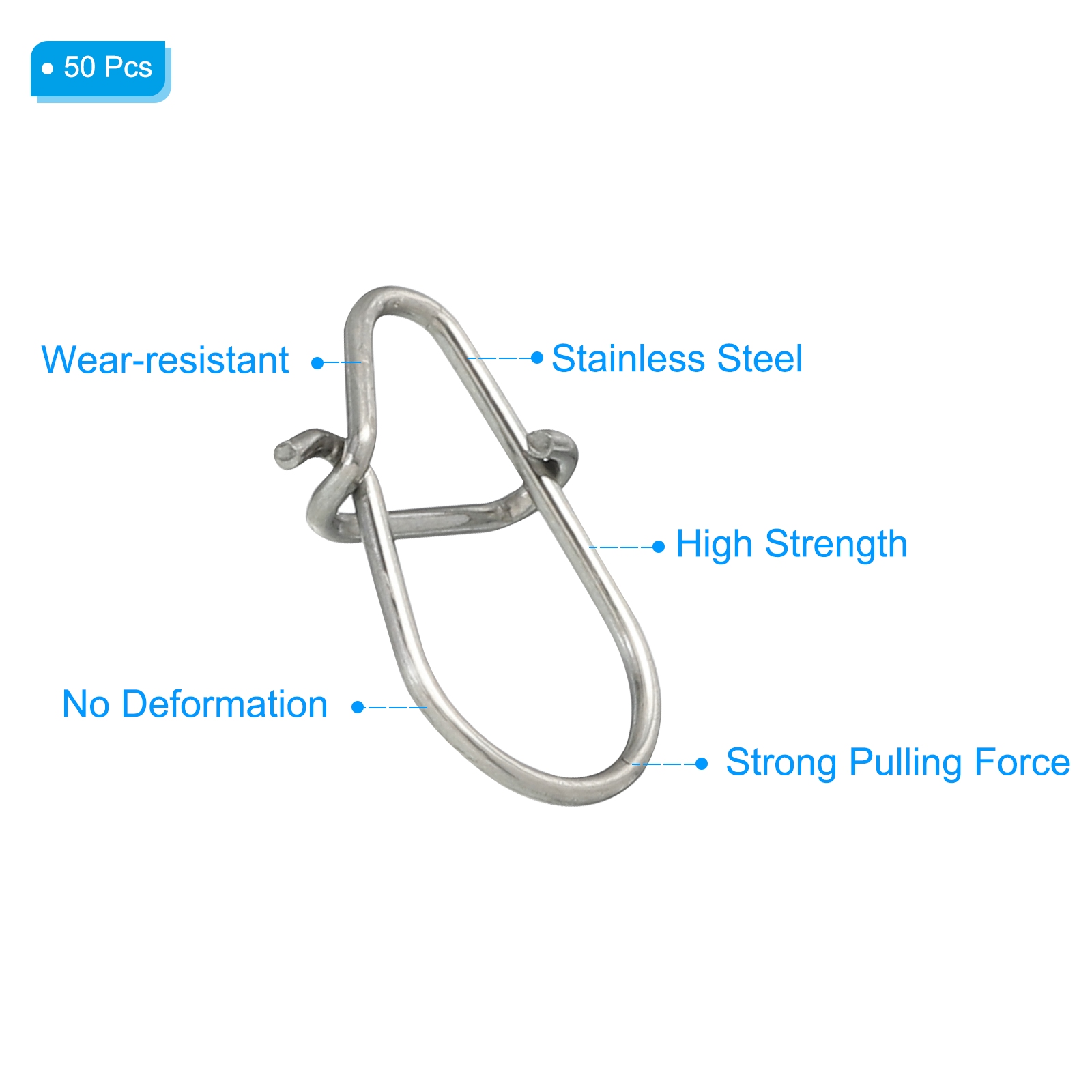 50pcs Stainless Steel Fishing  - Fishing Hook Stainless Steel reseña y precio