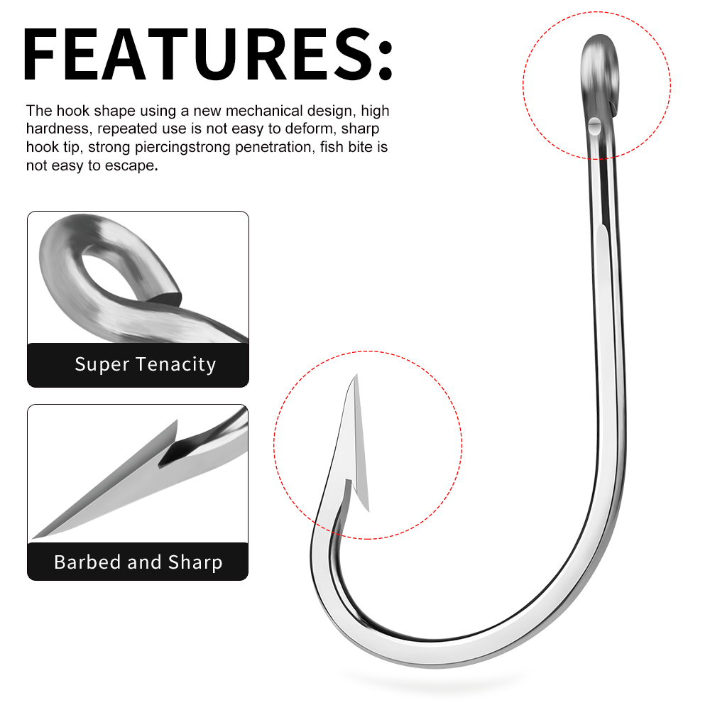 PROBEROS 5pcs Stainless Steel  - Fishing Hook Circle reseña y precio