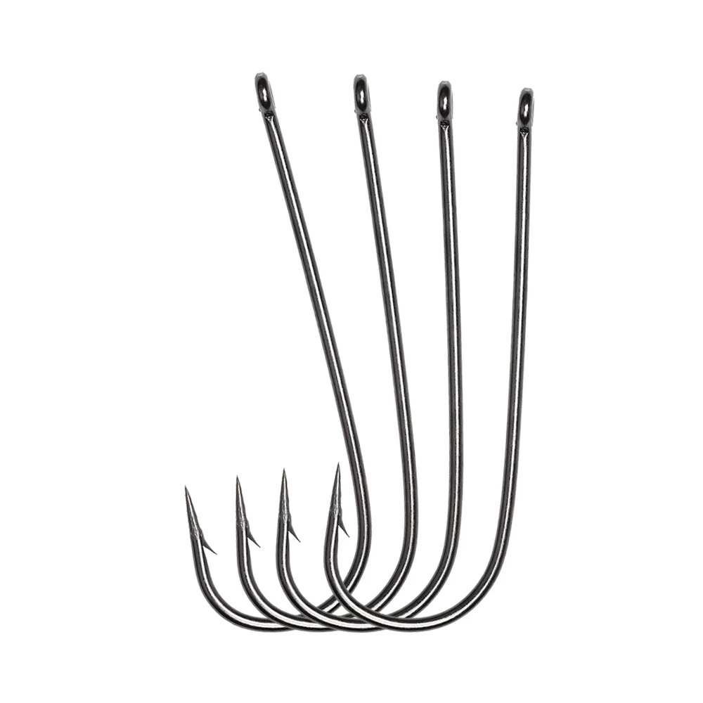 ICERIO 100PCS 16# - 3/0 Long S - Fishing Hook Barbless reseña y precio
