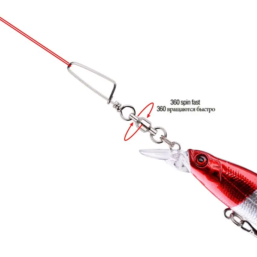 50pcs Fishing Ball Bearing Swi - Fishing Hook Stainless Steel reseña y precio