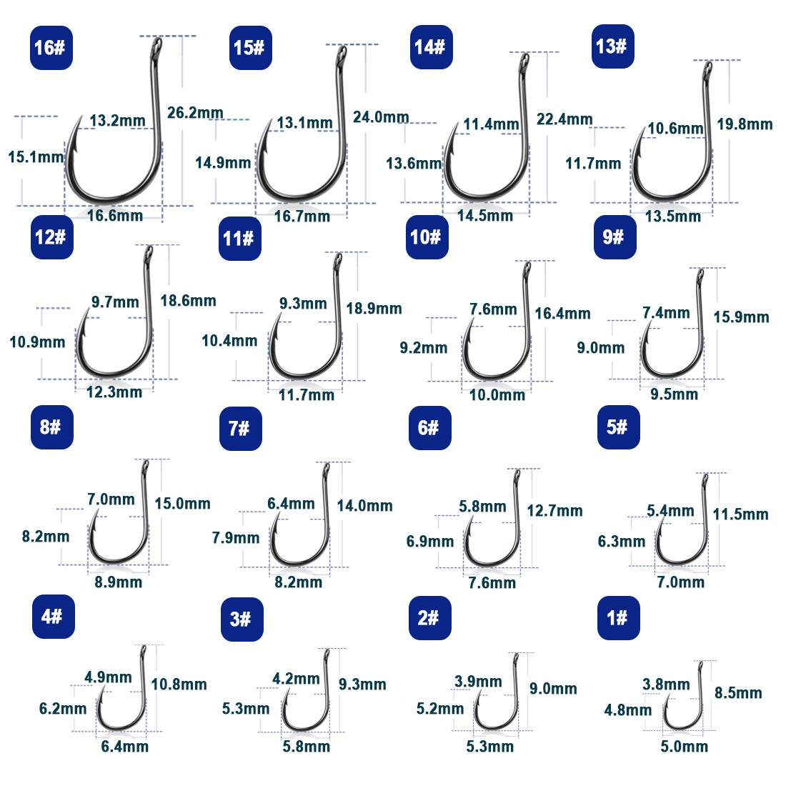 9KM Iseama Fishing Hooks 50~20 - Fishing Hook Circle reseña y precio