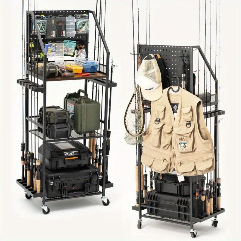Fishing Rod Holders for Garage - Fishing Hook Box reseña y precio