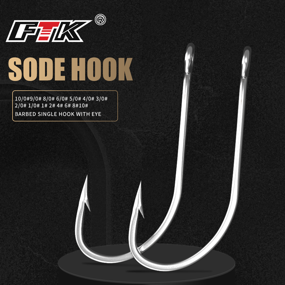 FTK Fishing Hooks 1-10#50PCS 1 - Fishing Hook Offset reseña y precio