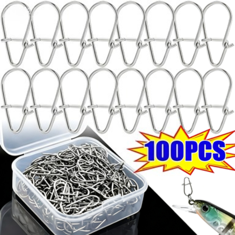 100PCS Stainless Steel Fishing - Fishing Hook Stainless Steel reseña y precio