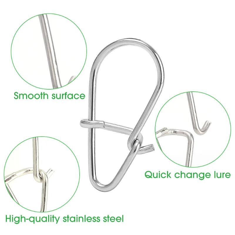 100PCS Stainless Steel Fishing - Fishing Hook Stainless Steel reseña y precio