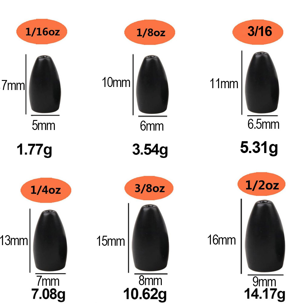 Tungsten Steel Fishing Weights - Fishing Hook Jig reseña y precio