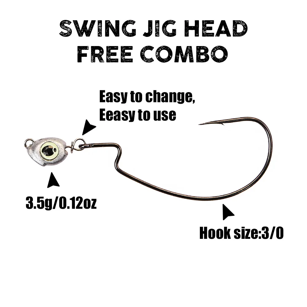 B&U Swing Jig head cheburashka - Fishing Hook Jig reseña y precio