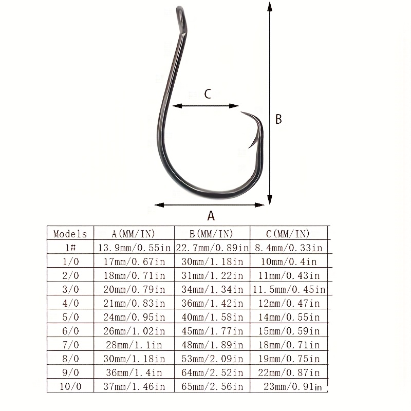 50pcs Circle Hooks Fishing Equ - Fishing Hook Circle reseña y precio