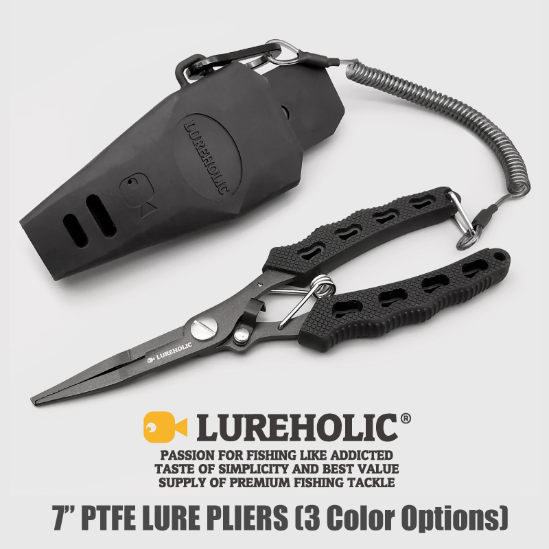 Lureholic 7” PTFE Coated Lure  - Fishing Hook Sharpener reseña y precio