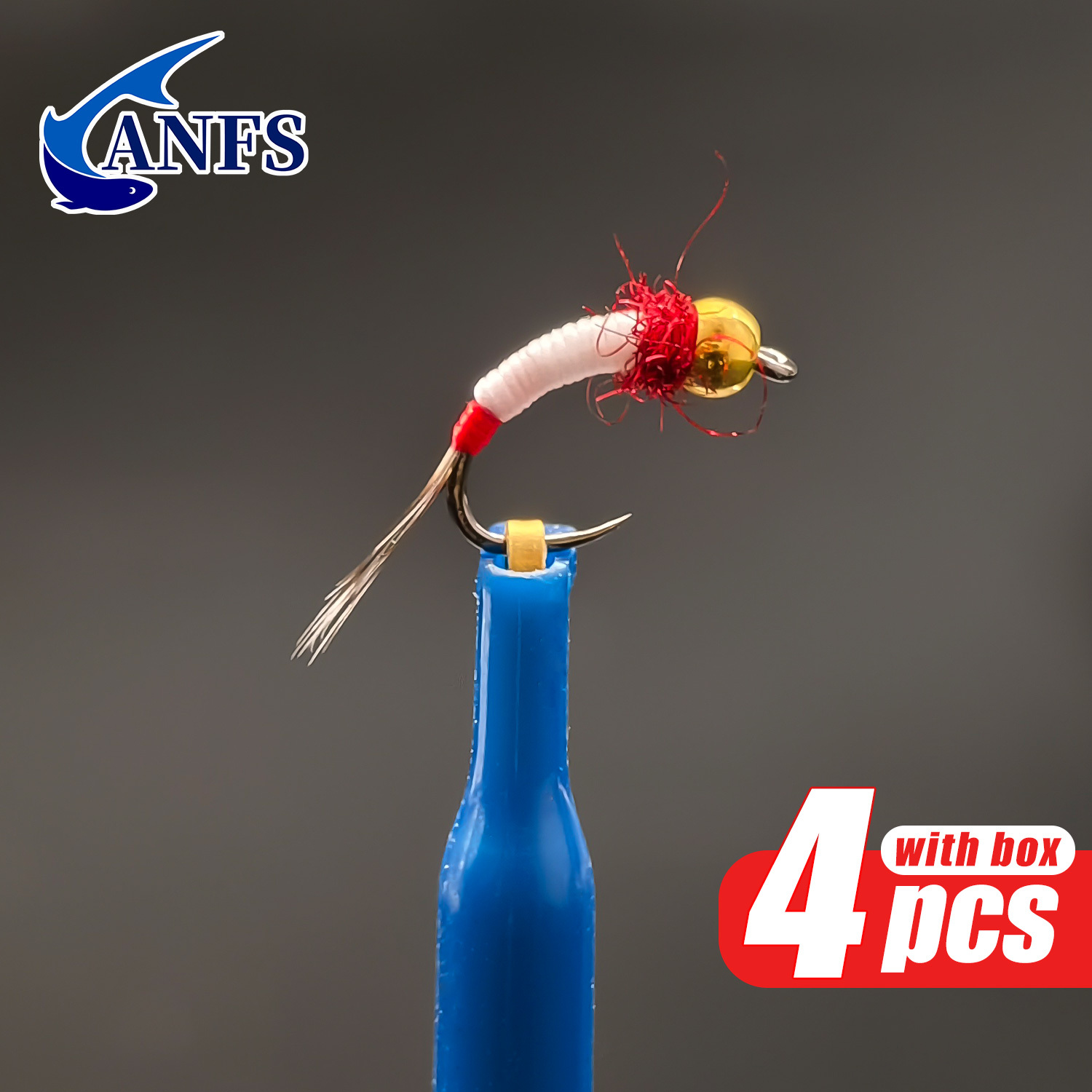 ANFS 4pcs Midge Nymph Flies As - Fishing Hook Assortment reseña y precio