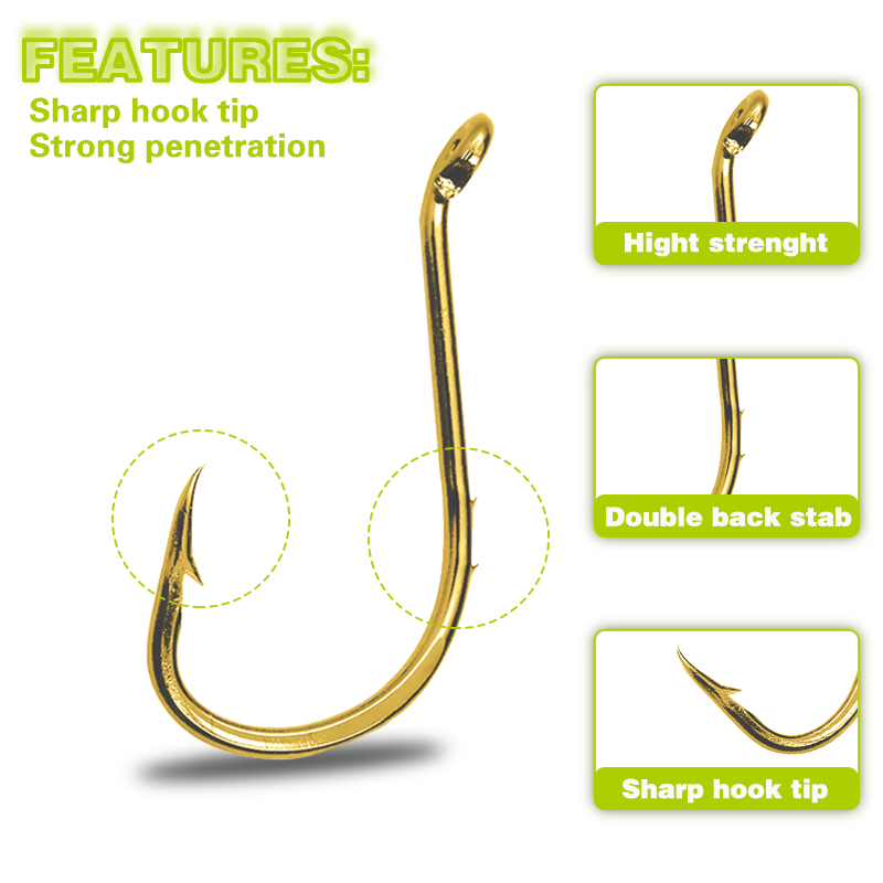 50pcs Fishing Octopus Hooks, S - Fishing Hook Circle reseña y precio