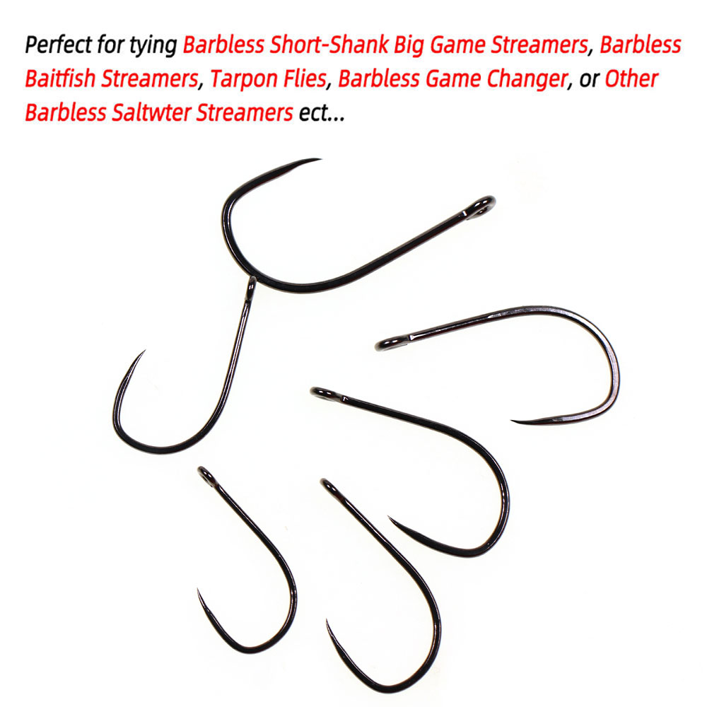 20pcs #1 1/0 2/0 3/0 4/0 5/0 S - Fishing Hook Barbless reseña y precio